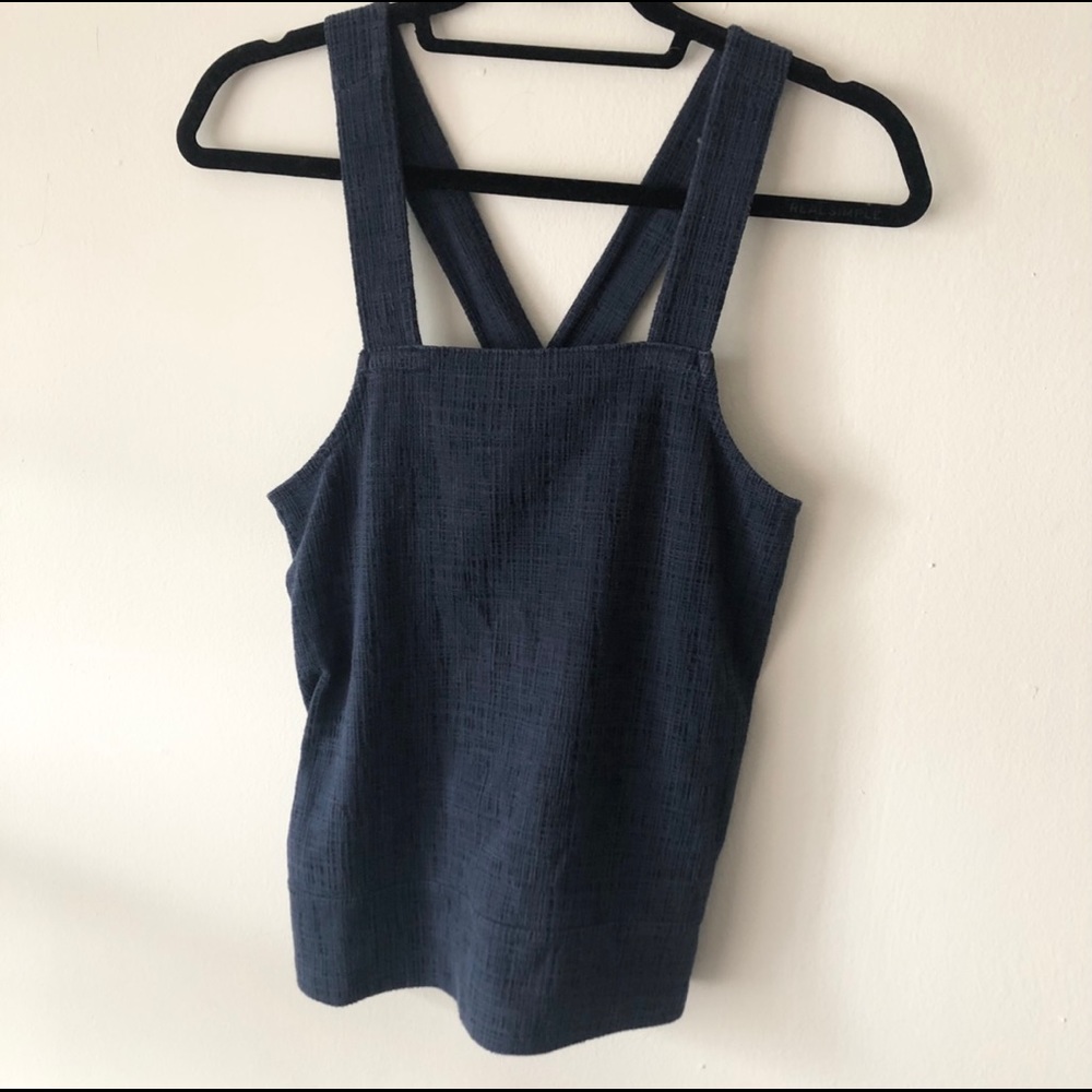 Madewell apron tank, navy blue, size XS